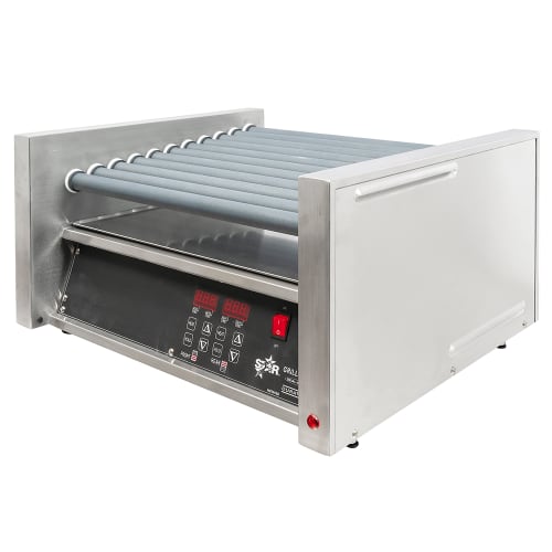 Star 30SCE 30 Grill-Max® Hot Dog Roller Grill w/ Thermostatic Controls - Slanted Top, 120v