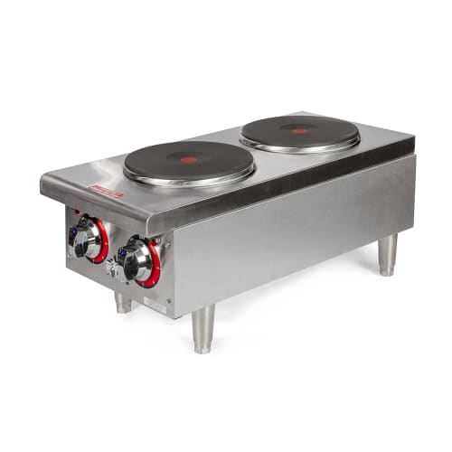 Star 502FF 12" Electric Hotplate w/ (2) Burners & Infinite Heat, 208-240v/1ph