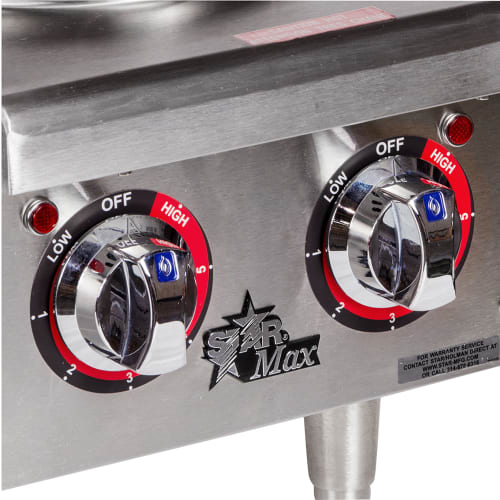 Star 502FF 12" Electric Hotplate w/ (2) Burners & Infinite Heat, 208-240v/1ph