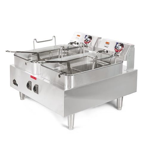 Star 530TF Countertop Electric Fryer - (2) 15 lb Vats, 208-240v