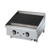 Star 6024CBF 24" Gas Charbroiler - Cast Iron Grate, Adjustable Control Valve