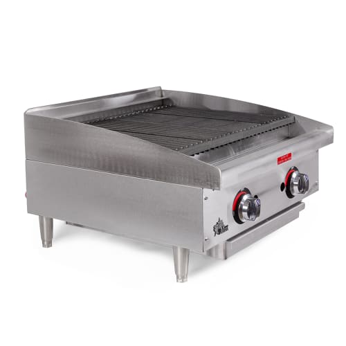 Star 6024CBF 24" Gas Charbroiler - Cast Iron Grate, Adjustable Control Valve