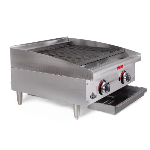 Star 6024CBF 24" Gas Charbroiler - Cast Iron Grate, Adjustable Control Valve