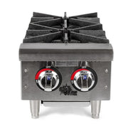 Star 602HF 12" Gas Hotplate w/ (2) Burners & Manual Controls, Convertible