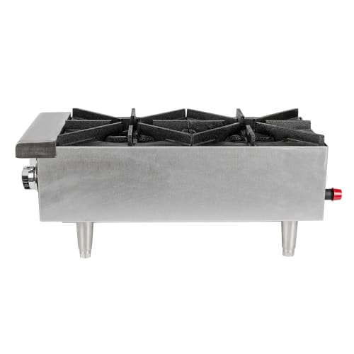 Star 602HF 12" Gas Hotplate w/ (2) Burners & Manual Controls, Convertible