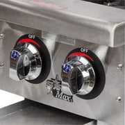 Star 602HF 12" Gas Hotplate w/ (2) Burners & Manual Controls, Convertible