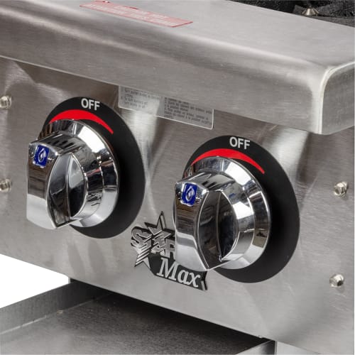 Star 602HF 12" Gas Hotplate w/ (2) Burners & Manual Controls, Convertible