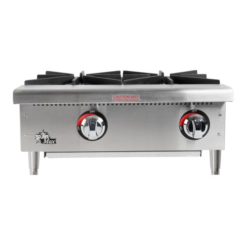 Star 602HWF 24" Gas Hotplate w/ (2) Burners & Manual Controls, Convertible