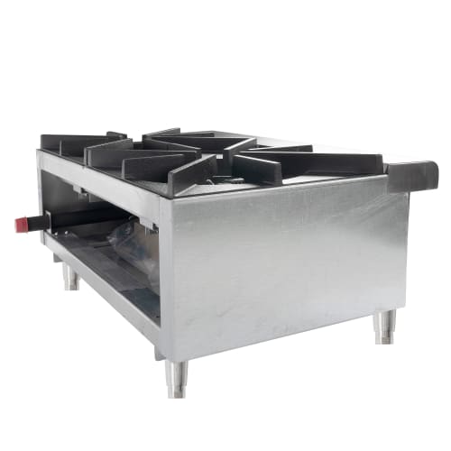 Star 602HWF 24" Gas Hotplate w/ (2) Burners & Manual Controls, Convertible