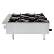 Star 604HF 24" Gas Hotplate w/ (4) Burners & Manual Controls, Convertible