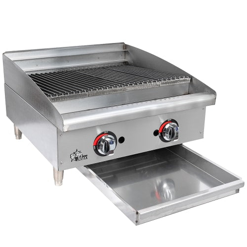 Star 6124RCBF 24" Gas Charbroiler - Adjustable Manual Controls