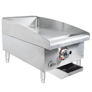 Star 615TF 15" Gas Griddle w/ Thermostatic Controls - 1" Steel Plate, Convertible