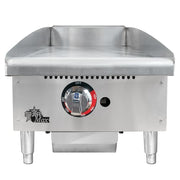 Star 615TF 15" Gas Griddle w/ Thermostatic Controls - 1" Steel Plate, Convertible