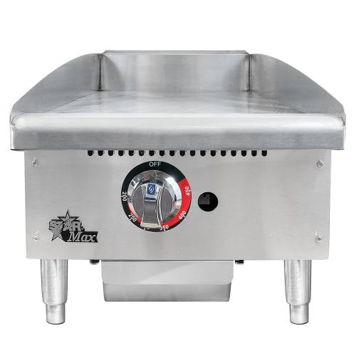 Star 615TF 15" Gas Griddle w/ Thermostatic Controls - 1" Steel Plate, Convertible
