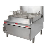 Star 630FF Countertop Gas Fryer - (1) 30 lb Vat, Twin Baskets, Natural Gas