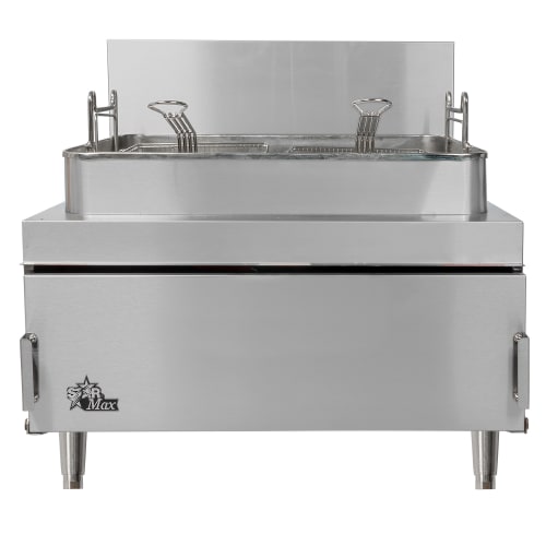 Star 630FF Countertop Gas Fryer - (1) 30 lb Vat, Twin Baskets, Natural Gas
