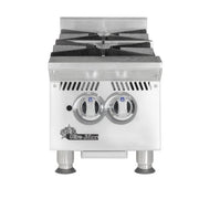 Star 802HA 12" Gas Hotplate w/ (2) Burners & Manual Controls, Convertible