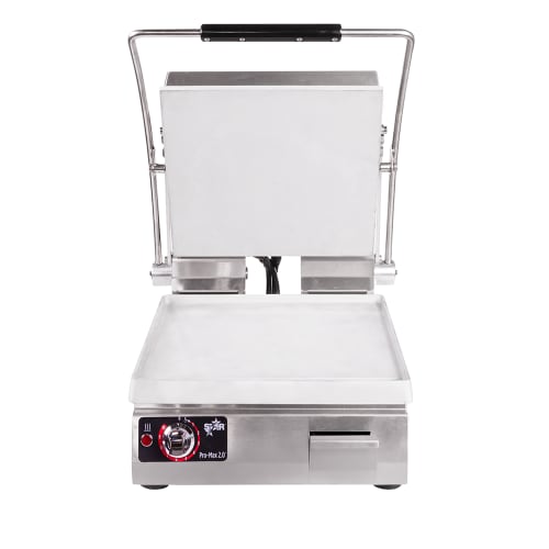 Star PST14 Single Commercial Panini Press w/ Aluminum Smooth Plates, 120v