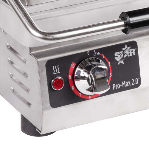 Star PST14 Single Commercial Panini Press w/ Aluminum Smooth Plates, 120v