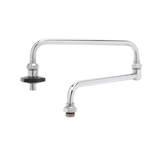 T&S 002872-40 24" Double Joint Swing Nozzle, Chrome Plated Brass