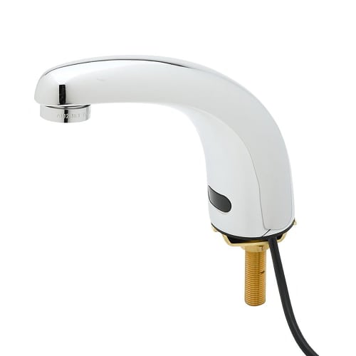 T&S 5EF-1D-DS Deck Mount Sensor Faucet - Single Hole, 4" Spread Spout, 100-240v/1ph