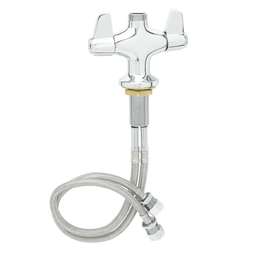 T&S 5F-2SLX00 Deck Mount Faucet Less Nozzle, Single Hole Base