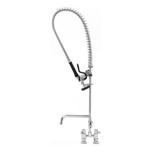 T&S 5PR-4D12 38 5/16"H Deck Mount Pre Rinse Faucet - 1.15 GPM, Base with Nozzle