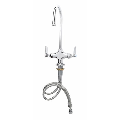 T&S B-0300 Deck Mount Pantry Faucet w/ 5 3/4" Swing Gooseneck Nozzle