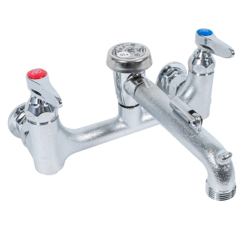 T&S B-0665-BSTR Service Sink Faucet, Vacuum Breaker Nozzle, Rough Chrome