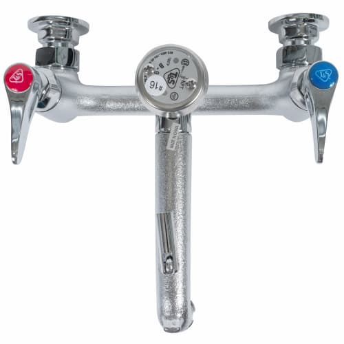 T&S B-0665-BSTR Service Sink Faucet, Vacuum Breaker Nozzle, Rough Chrome