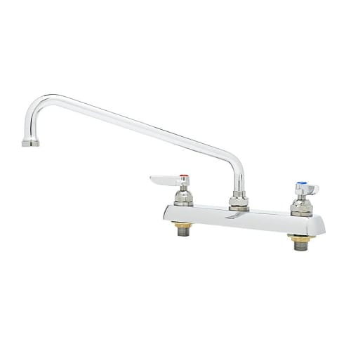 T&S B-1123 Deck Mount Faucet w/ 12" Swing Nozzle
