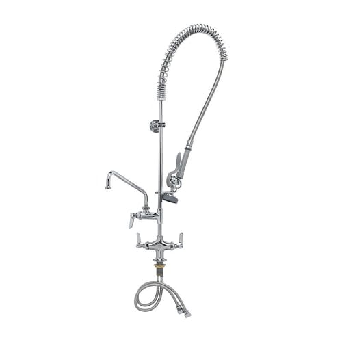 T&S B-2338 40 1/4"H Deck Mount Pre Rinse Faucet - 1.15 GPM, Base with Nozzle