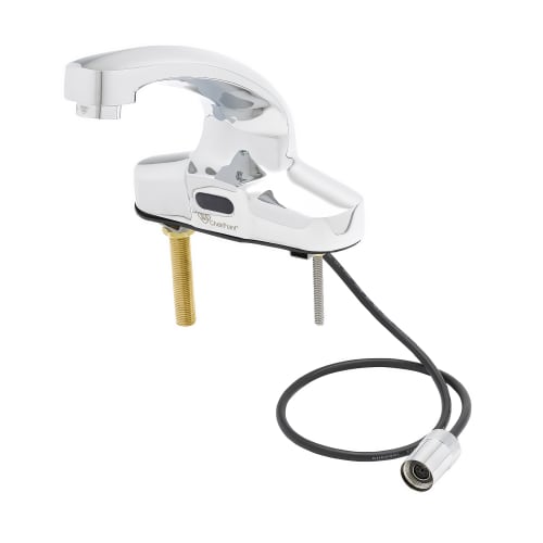 T&S EC-3104-VF05 Deck Mount Electronic Faucet - 4" Centers, Cast Spout, 100-240/1ph
