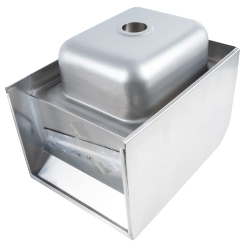 Splash Wall Mount Commercial Hand Sink w/ 9"L x 11"W x 5"D Bowl, Side Splashes (HS-GF-SS-9-9-5)