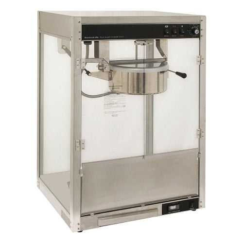Winco 11147 Countertop Electric Popcorn Machine w/ 14 oz Kettle - Stainless Steel, 120v