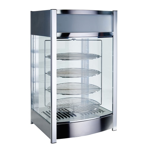 Winco EDM-2 17 3/4" Full Service Countertop Heated Display Case - (4) Shelves, 120v