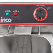Winco EFT-32 Countertop Electric Fryer - (2) 16 lb Vats, 120v