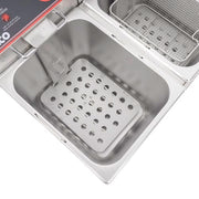 Winco EFT-32 Countertop Electric Fryer - (2) 16 lb Vats, 120v