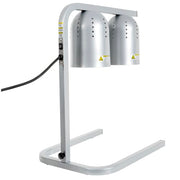 Winco EHL-2C 2 Bulb Heat Lamp w/ Adjustable Arm - Stainless Steel, 120v