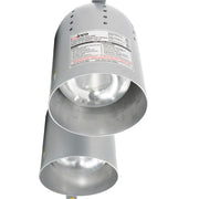 Winco EHL-2C 2 Bulb Heat Lamp w/ Adjustable Arm - Stainless Steel, 120v