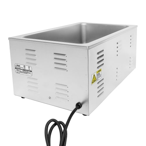 Winco FW-S600 Countertop Food Warmer - Wet w/ (1) Full Size Pan Wells, 120v