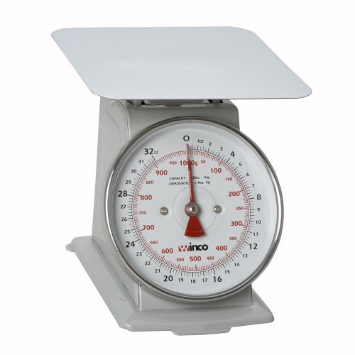 Winco SCAL-62 Scale, 6 1/2"Dial, 2 lb x 1/4 oz Graduation