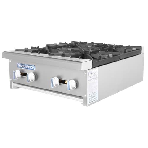 Turbo Air TAHP-24-4 24" Gas Hotplate w/ (4) Burners  & Manual Controls, Natural Gas