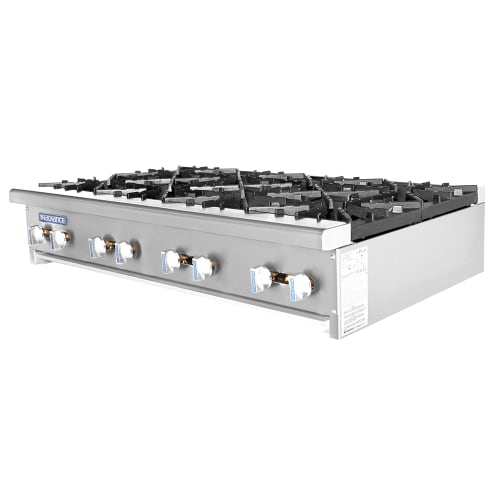 Turbo Air TAHP-48-8 48" Gas Hotplate w/ (8) Burners & Manual Controls, Natural Gas