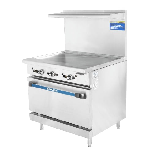 Turbo Air TAR-36G-LP 36" Gas Range w/ Full Griddle & Standard Oven, Liquid Propane