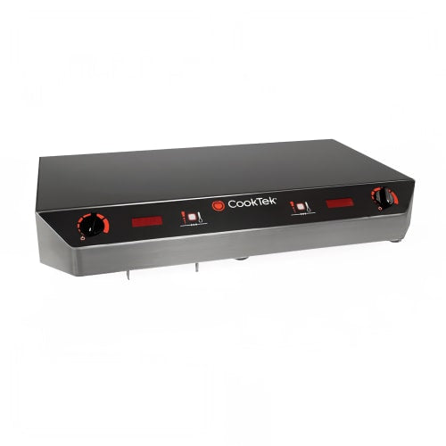 CookTek HTF-9500-SS35-1 Countertop Induction Cooktop w/ (2) Burners, 240v/1ph