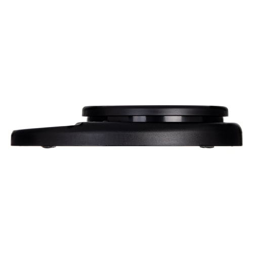San Jamar SCDG11BK Escali 11 lb Round Digital Scale - 8 1/2" x 6", Charcoal