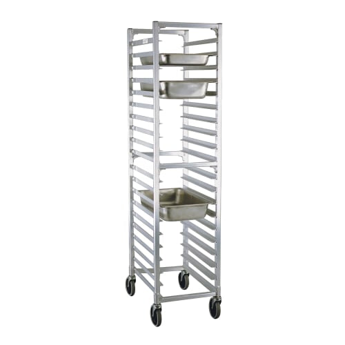 New Age 16 1/4"W 20 Steam Table Pan Rack w/ 3" Bottom Load Slides (1505)
