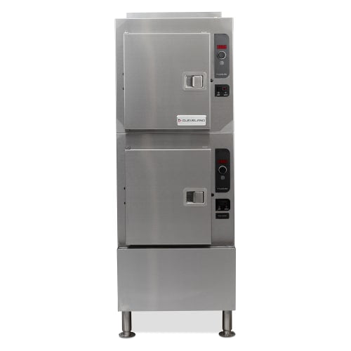 Cleveland 24CGA10.2 (10) Pan Convection Steamer - Cabinet, Descaling Port, Natural Gas