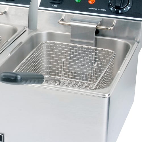 MoTak CTF15D Countertop Electric Fryer - (2) 15lb Vats, 120v/1ph